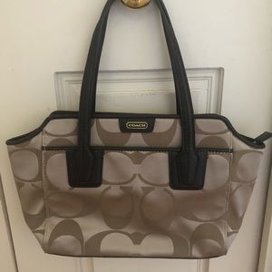 Brown coach handbag